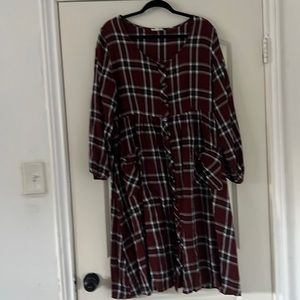 Comfy Plaid Dress